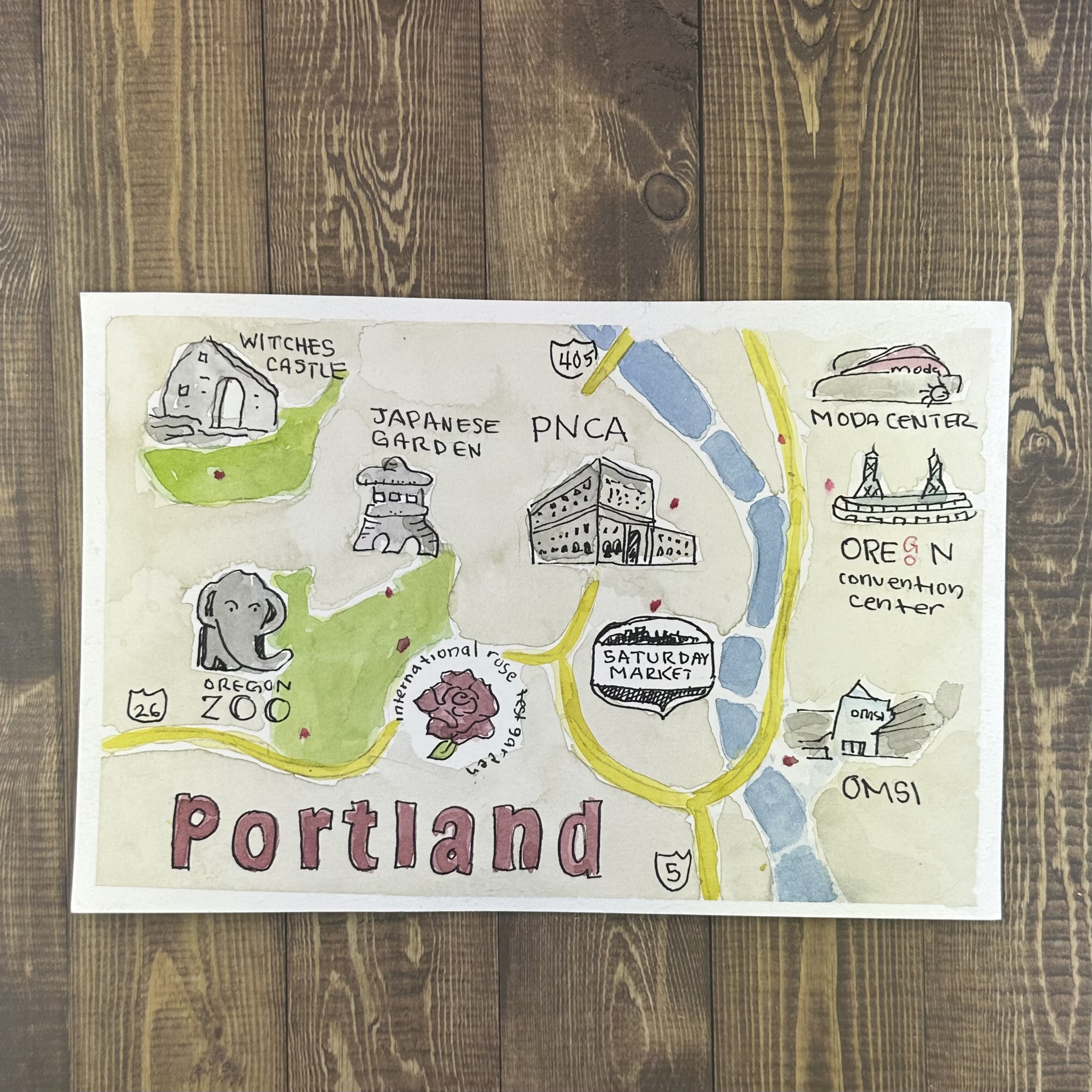 Portland Landmarks Map