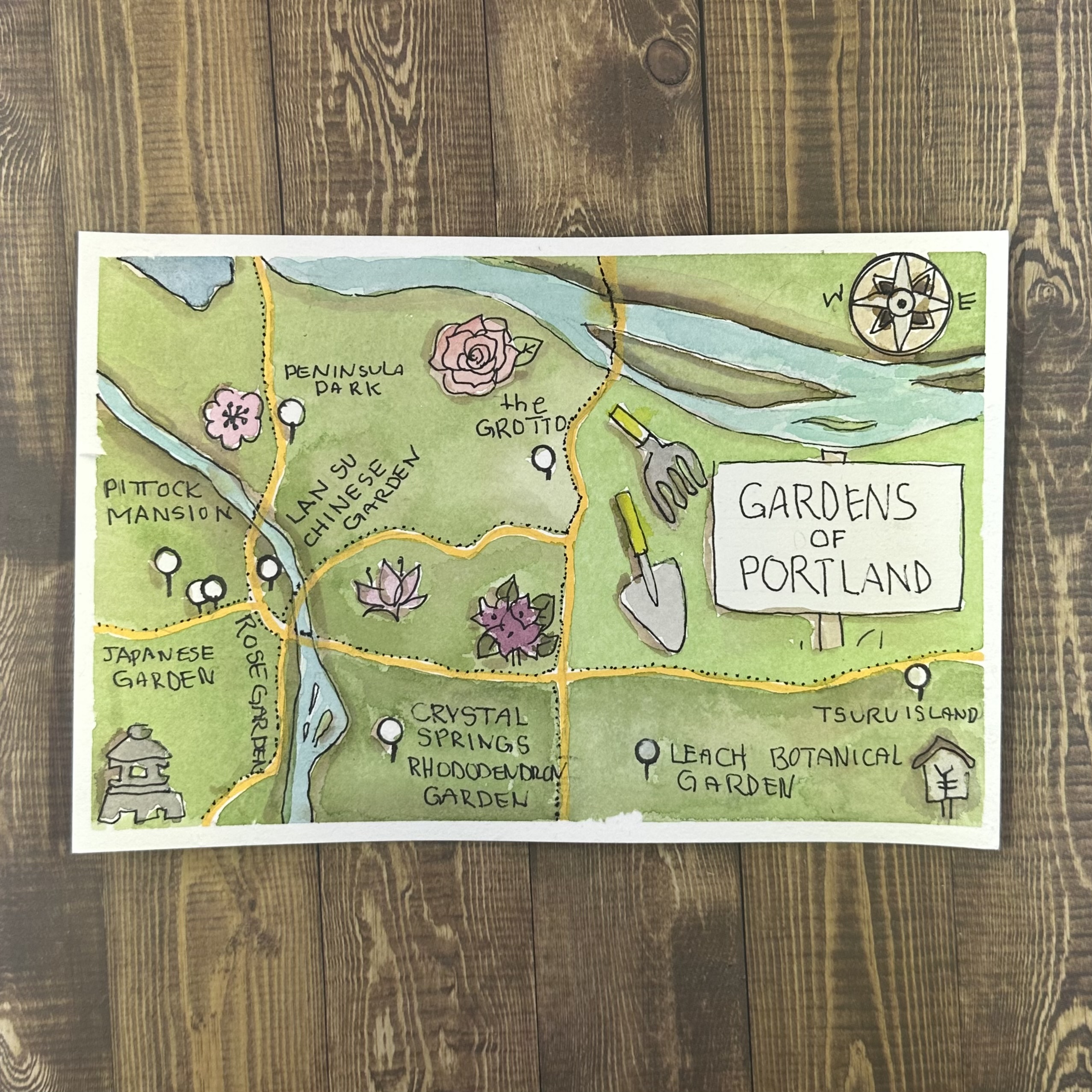 Gardens of Portland Map
